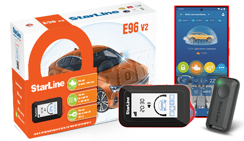 Сигнализация StarLine E96 V2 GSM-GPS PRO (брелок 1 шт)