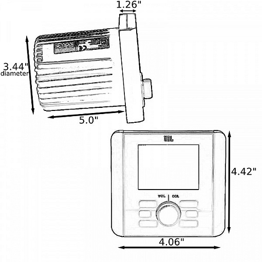 JBL JAM3000 Магнитола морская