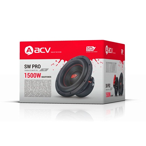 Сабвуфер ACV SW PRO102D V2 SPL Show 1500 Вт