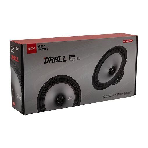 Широкополосная акустика 20 см ACV DR8 DRALL (пара)