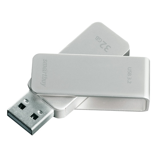 Флеш-накопитель USB 3.0 32Gb Smart Buy M1 серый металлик