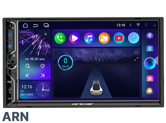 INCAR ARN-7704-4 Мультимедийная система 2Din Android 13 DSP BT WiFi 1024*600
