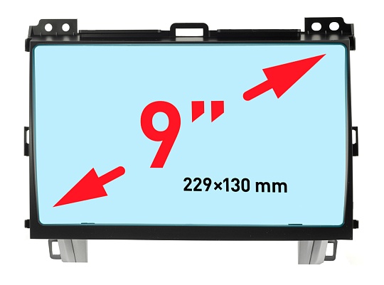 Incar RTY-FC525 Рамка 9" Toyota LC Prado-120