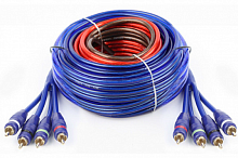 Комплект проводов 4-кан усил-ля 10AWG ECO (ACV 21-KIT4-10)