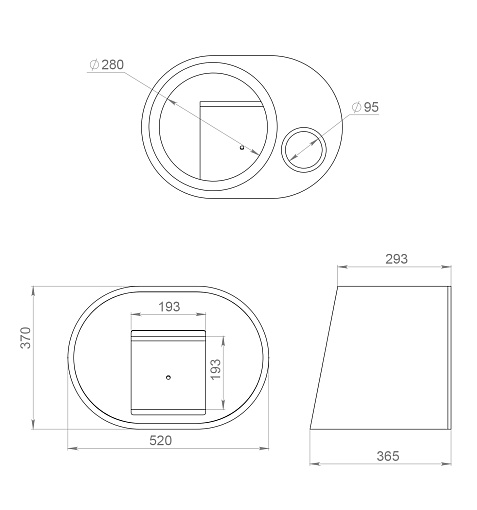 Активный сабвуфер URAL AS-D12A RED HURRICANE (овал)