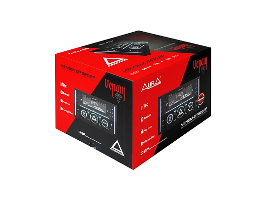 AURA VENOM-D762DSP Ресивер 2-DIN USB/BT