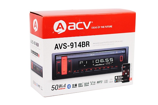 Магнитола ACV AVS-914BR 1 DIN