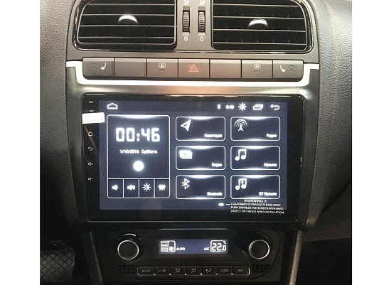 Incar RVW-FC584 Рамка 9" VW Polo 2014-2019 BLACK