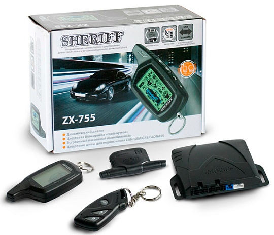 Сигнализация Sheriff ZX 755 dialog (2-way/ЖК)
