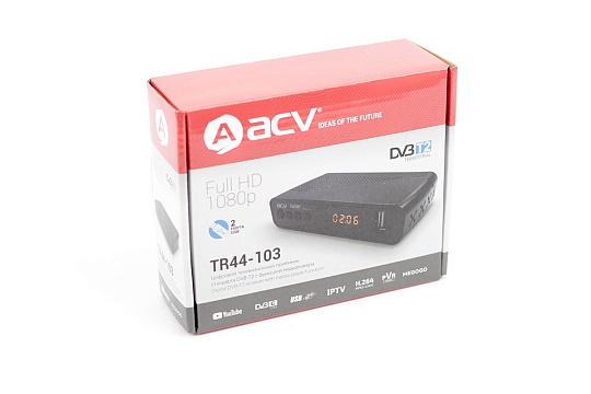 Цифровой тюнер DVB-Т2 с функцией медиаплеера ACV TR44-103