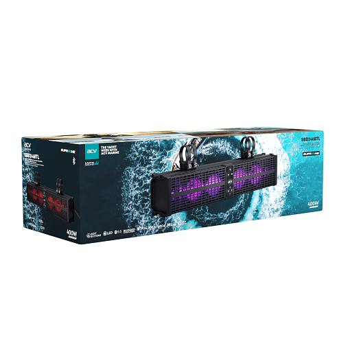 Всепогодный активный саундбар с Bluetooth и LED подсветкой 61 см (24") ACV SBD246BTL