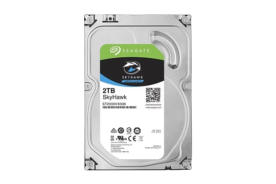 Жесткий диск HDD 2Tb SEAGATE Skyhawk, ST2000VX008
