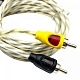 SWAT SIE-210 Межблочный кабель 2RCA-2RCA 1м витая пара МЕДЬ