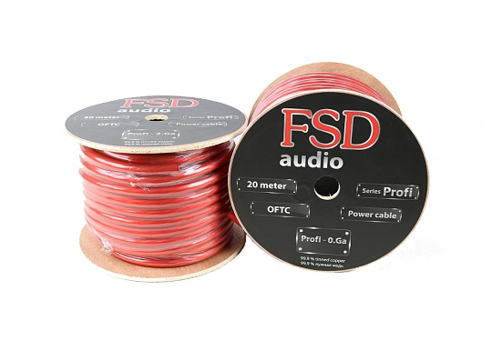 FSD audio PROFI-0GA Силовой кабель 99.9% луженая медь/гибкий силикон (20м)