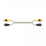 SWAT SIE-210 Межблочный кабель 2RCA-2RCA 1м витая пара МЕДЬ