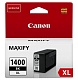 Картридж струйный CANON PGI-1400XLBK, 9185B001