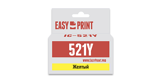 Струйный картридж EasyPrint IC-CLI521Y