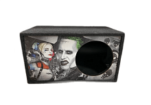 Короб под сабвуфер 12" (Люкс) с трубой АЭРОГРАФИЯ (JOKER Харли)