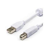 Кабель USB 2.0 A(m)-B(m) ATcom AT6152, 0.8 м, белый