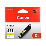 Картридж струйный CANON CLI-451XLY, 6475B001