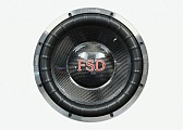 FSD audio PROFI XXX15D2 Сабвуфер 15" Карбоновый диффузор и колпак RMS 6000Вт