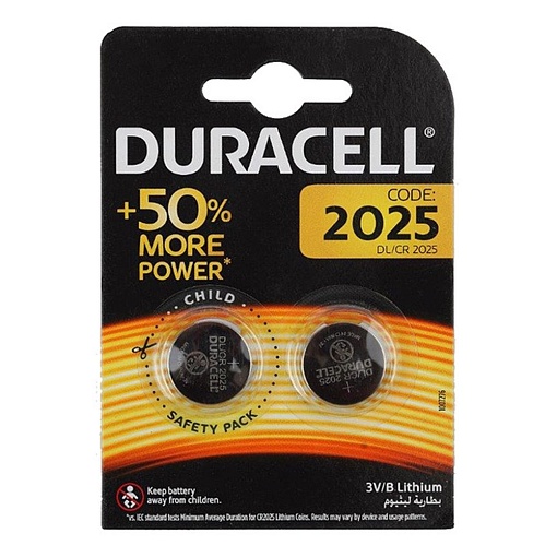 Батарейка Duracell DL/CR2025 CR2025 (2шт)
