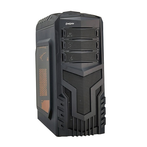 Корпус Miditower ExeGate EVO-8203N-Blue, EX277151RUS