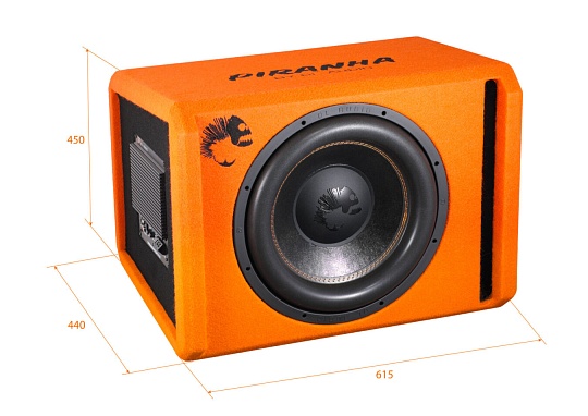 DL Audio Piranha 15A V2 (цвет orange) Активный сабвуфер