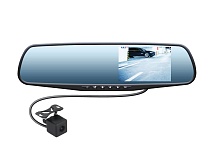 Видеорегистратор-зеркало SWAT VDR-4U  с монитором 4.3" + доп.камера заднего вида