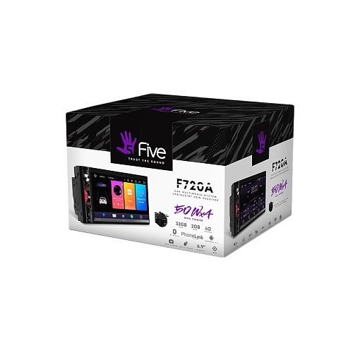 Автомобильная мультимедийная система FIVE F720A + AHD камера