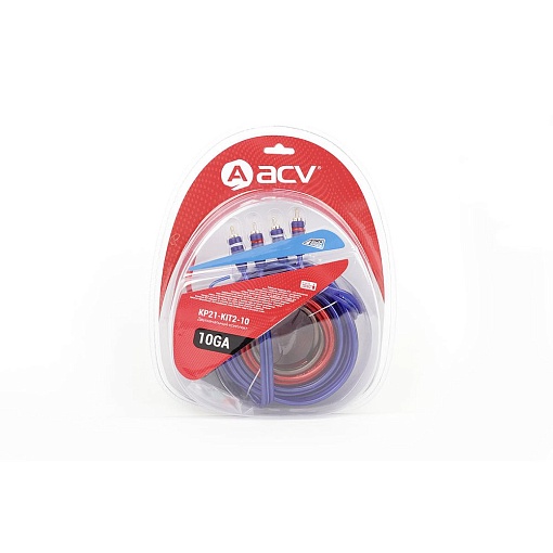 Комплект проводов 2-канального усилителя ACV 21-KIT2-10 10AWG ECO