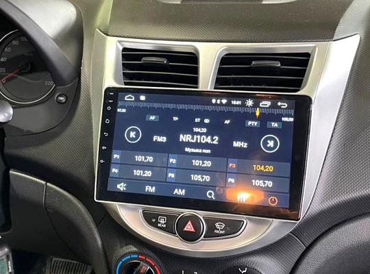 INCAR RHY-FC322 Рамка 9" HYUNDAI Solaris 2011-2017 Silver