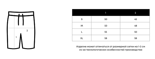 Шорты ACV TURN up the VOLUME черные размер L