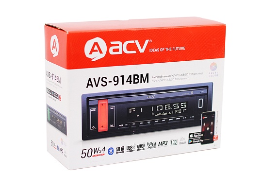 Магнитола ACV AVS-914BM 1 DIN