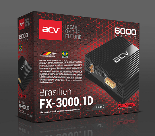 Автомобильный усилитель класса D ACV FX-3000.1D