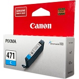 Картридж струйный CANON CLI-471C, 0401C001