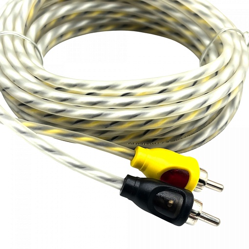 SWAT SIE-230 Межблочный кабель 2RCA-2RCA 3м витая пара МЕДЬ