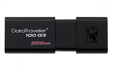 Flash накопитель Kingston DataTraveler 100 G3 DT100G3/256GB, черный