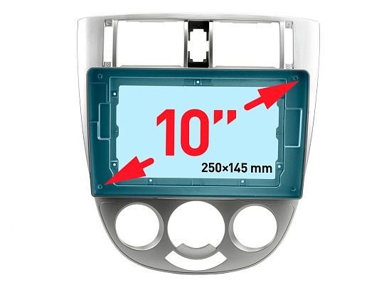 INCAR RCV-FC229 Рамка 10" CHEVROLET Lacetti (тип 3) SILVER