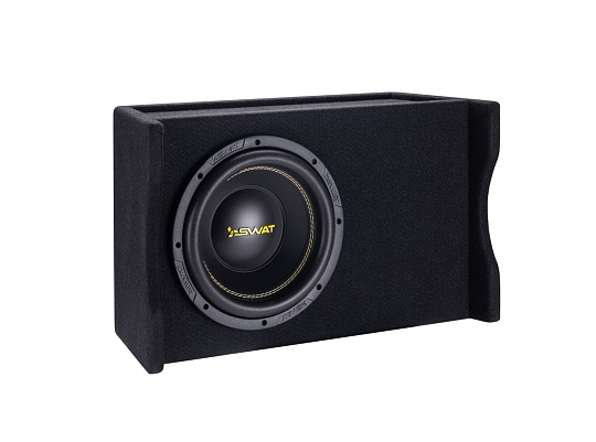 SWAT MAS-10SB SLIM Сабвуферный динамик 10" в корпусе ЗЯ-18л SLIM 300Вт RMS 4Ом