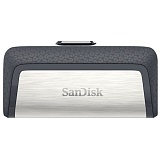 Flash накопитель Sandisk Ultra Dual Drive SDDDC2-256G-G46, черный, серый