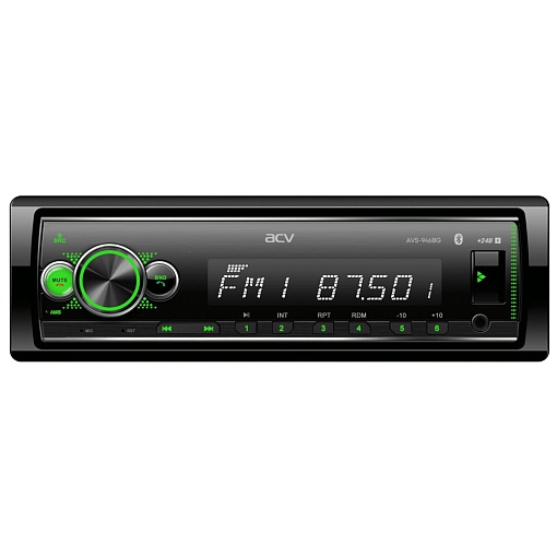 Магнитола USB,SD,AUX 24В с Bluetooth, зеленая подсветка ACV AVS-946BG