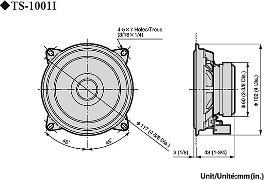 Автоакустика Pioneer TS-1001I