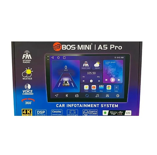 BOS-MINI A5 PRO Автомагнитола 9" Android 2+32Gb