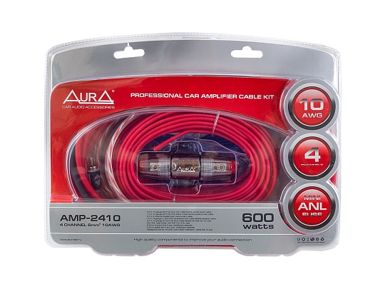 Комплект для подключения 4-х канального усилителя Aura AMP-2410