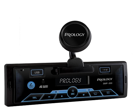 PROLOGY SMP-300 FM / USB ресивер с Bluetooth и магнитным держателем для смартфона
