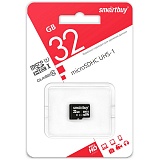 Карта памяти microSD 32Gb 10 class SmartBuy UHS-1 без адаптера