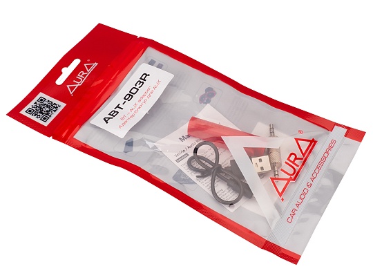 Bluetooth-адаптер для AUX Aura ABT-903R, красный