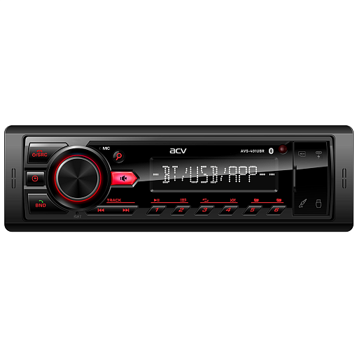 Автомобильный медиа-ресивер с Bluetooth USB, SD, AUX, USB Type-C ACV AVS-401UBR