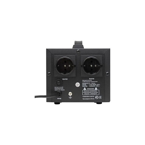 Стабилизатор напряжения POWERMAN AVS 500D Black